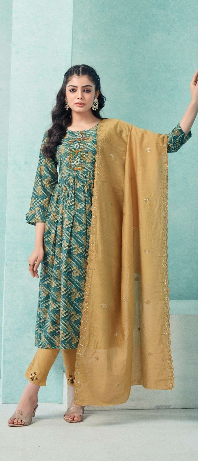 Colourpix Vol - 1 Model Chanderi Kurti Wholesale Surat