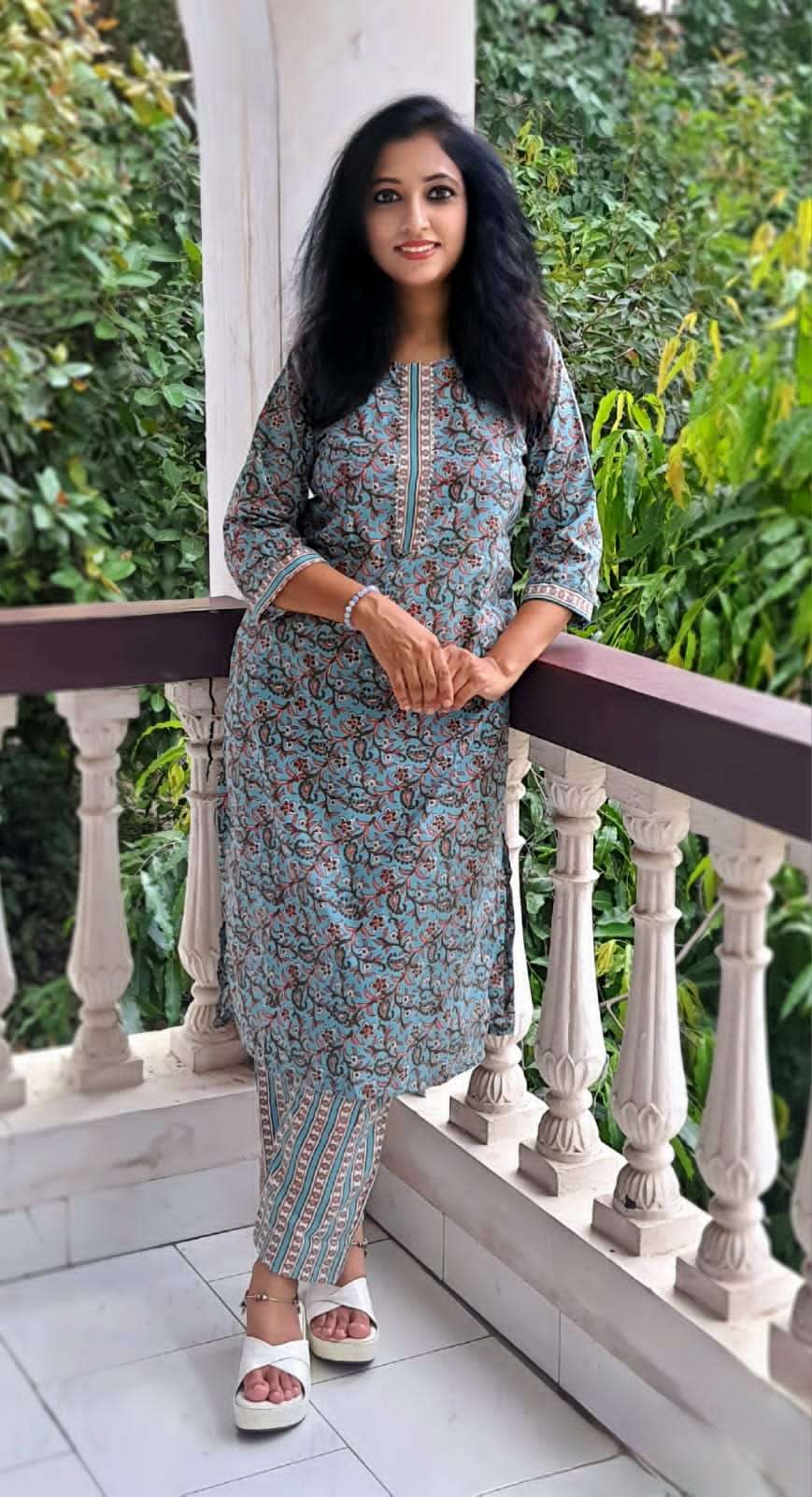 Jaipuri 2 Cotton Printed Kurti Pant