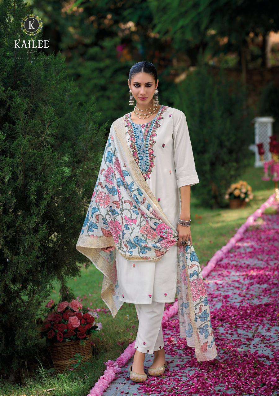 White Kantha Work Kurtis Online Shopping for Women at Low Prices