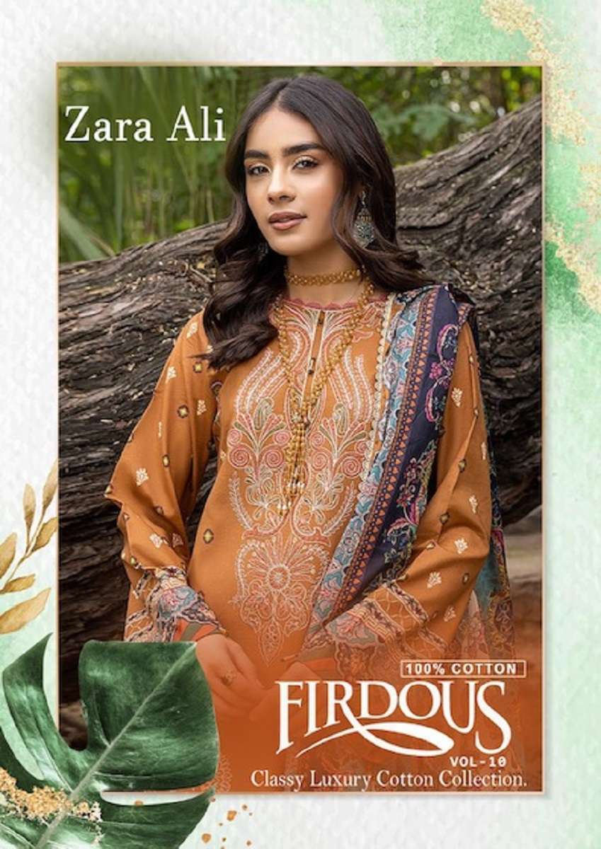 Keval Zara Ali Firduous Vol-10 Wholesale Salwar Kammez Catalouge INDIA