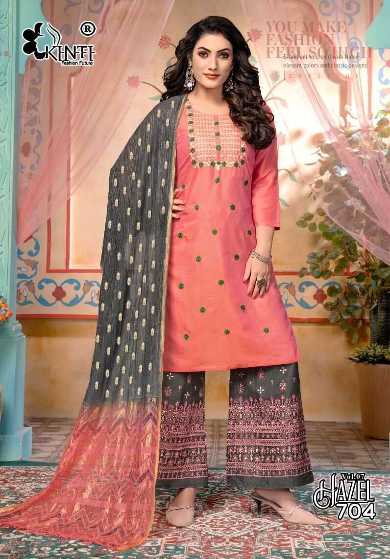 Kinti Hazel Vol 7 Kurti Plazo With Dupatta Wholesale surat