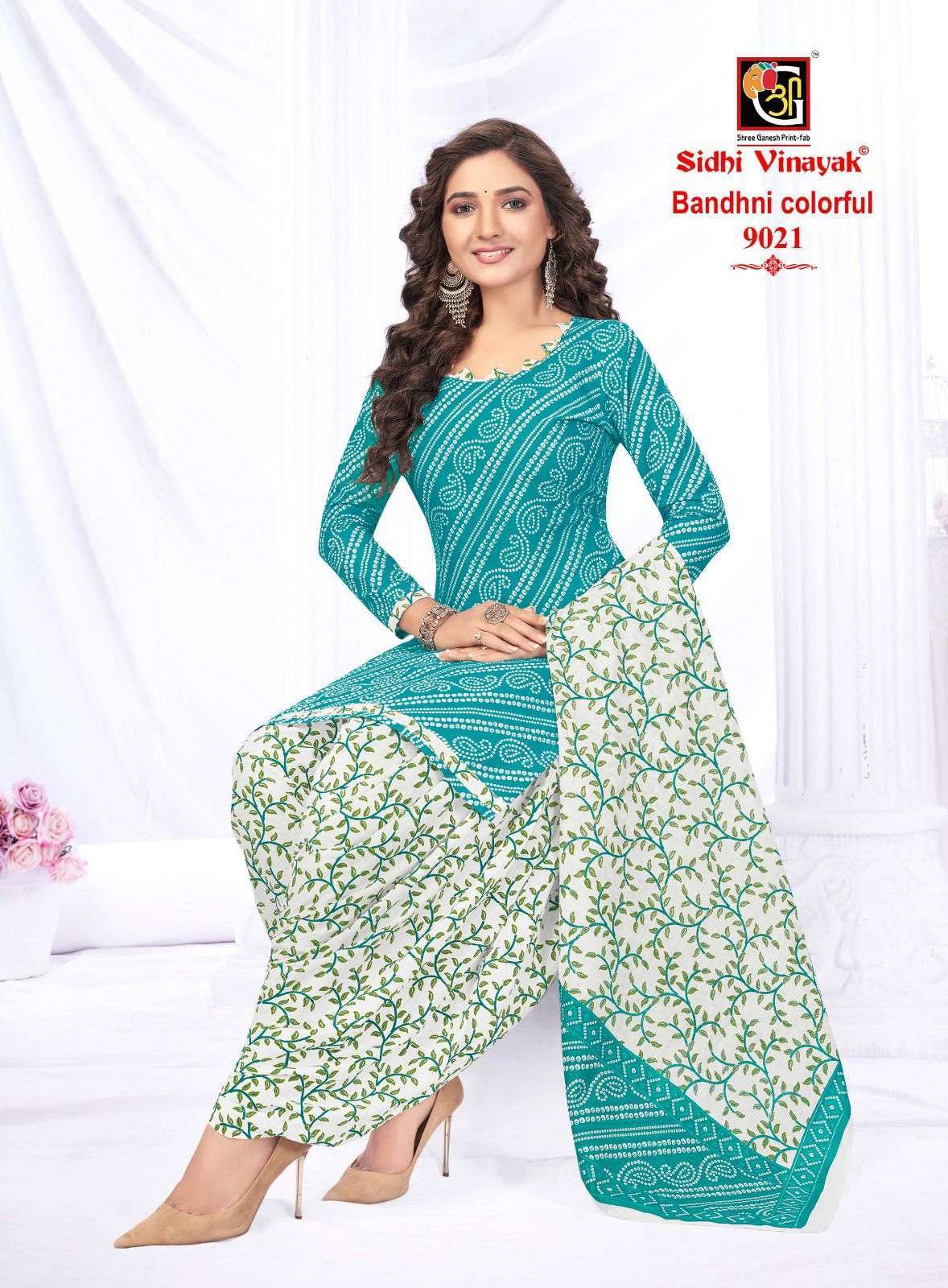 Sidhi Vinayak Bandhni Colourfull Vol-1 Dress Material Wholesale collection in surat