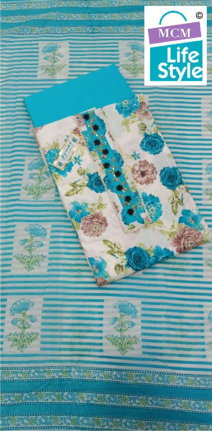 white christmas dresses Vol 14 Mcm Lifestyle Cotton Dress Material Wholesaler Gujarat – Kavya Style  Plus main image 0