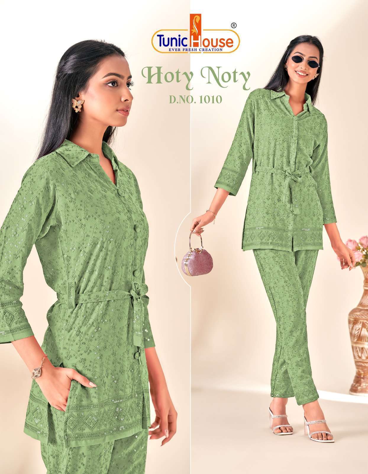 Tunic House Hoty Noty 10 Co Ord Set Kurti Wholesale manufacture in india