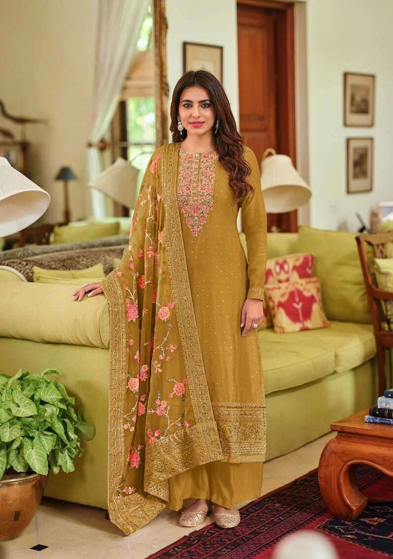 Silk party wear salwar suit 2025