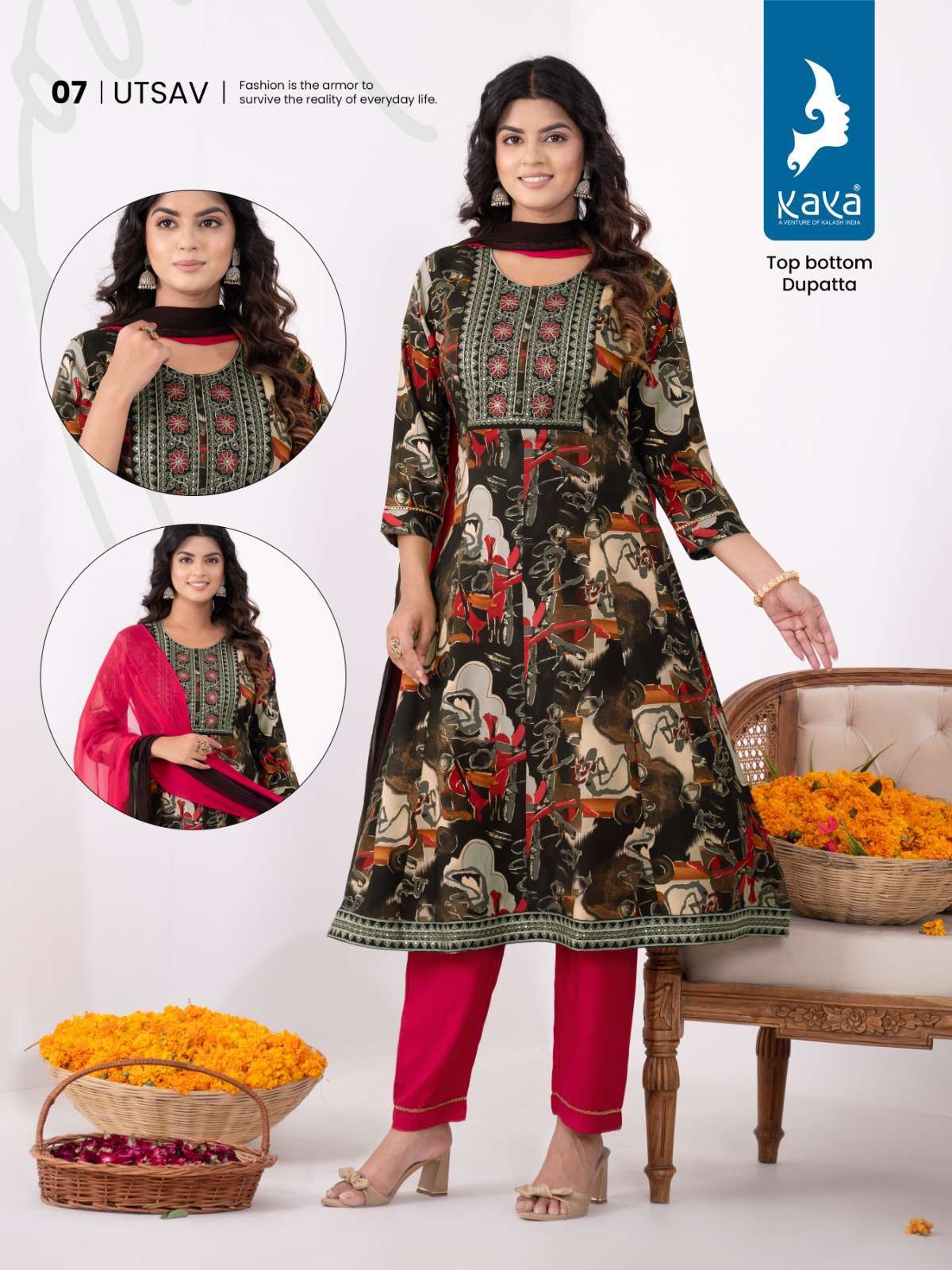 kaya utsav anarkali kurti stylish kurti catalog 2023 12 25 11 47 00