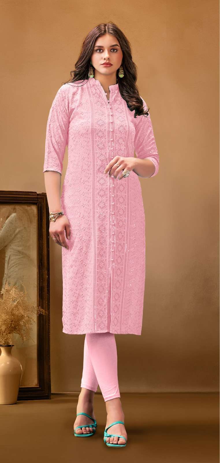 Tunic House 7 Star 19 Viscose Rayon Kurti Straight Kurti