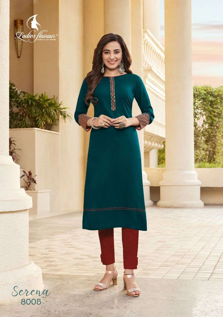  Ladies Flavour Serena vol-8 Kurti wholesalers in Ahmedabad