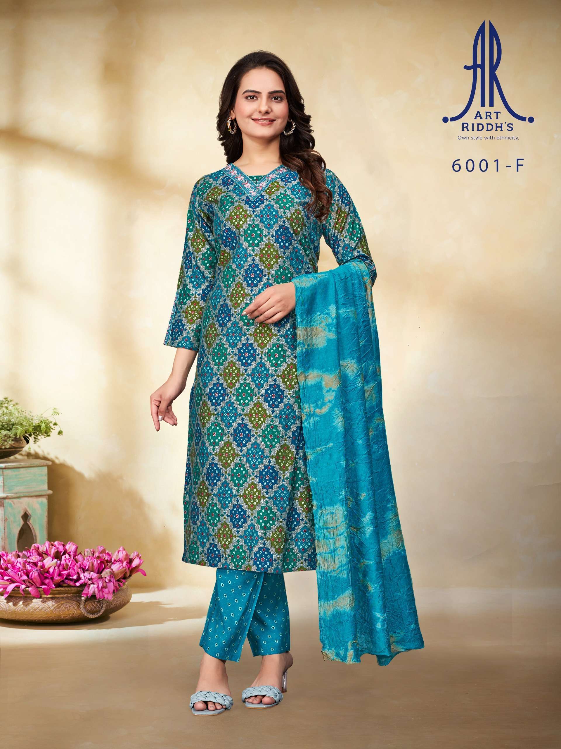 ARTRIDDH 6001 - F Kurti exporters in India