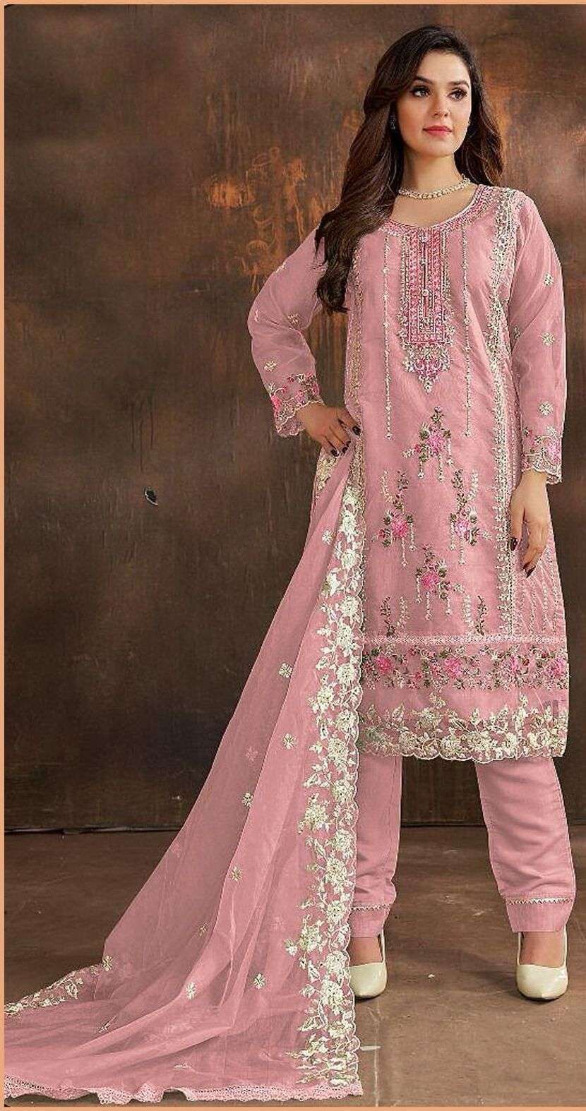 Bilqis B 19 A To D Organza Party wear salwar kameez wholesale