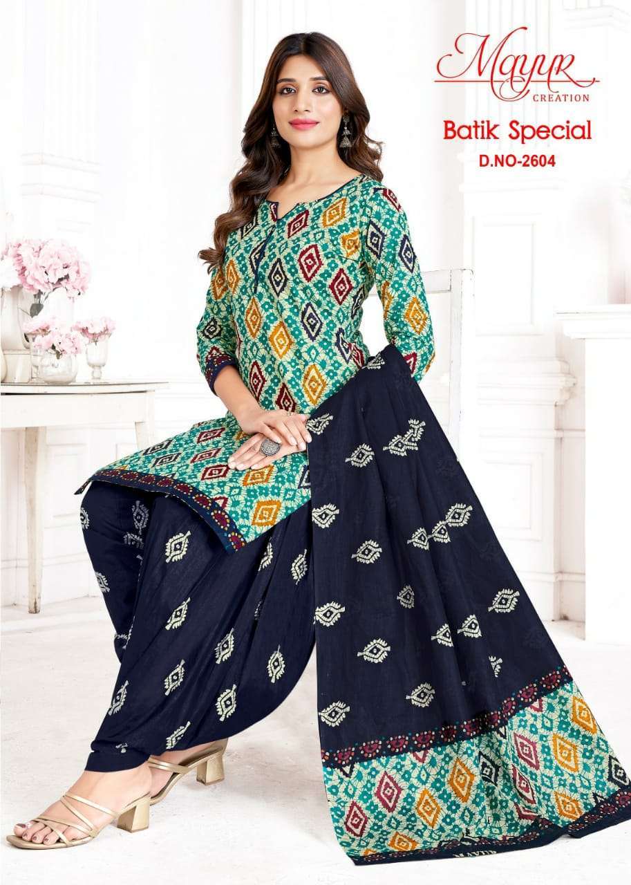 Mayur Batic Vol-26 Cotton Net Dress Material in Surat