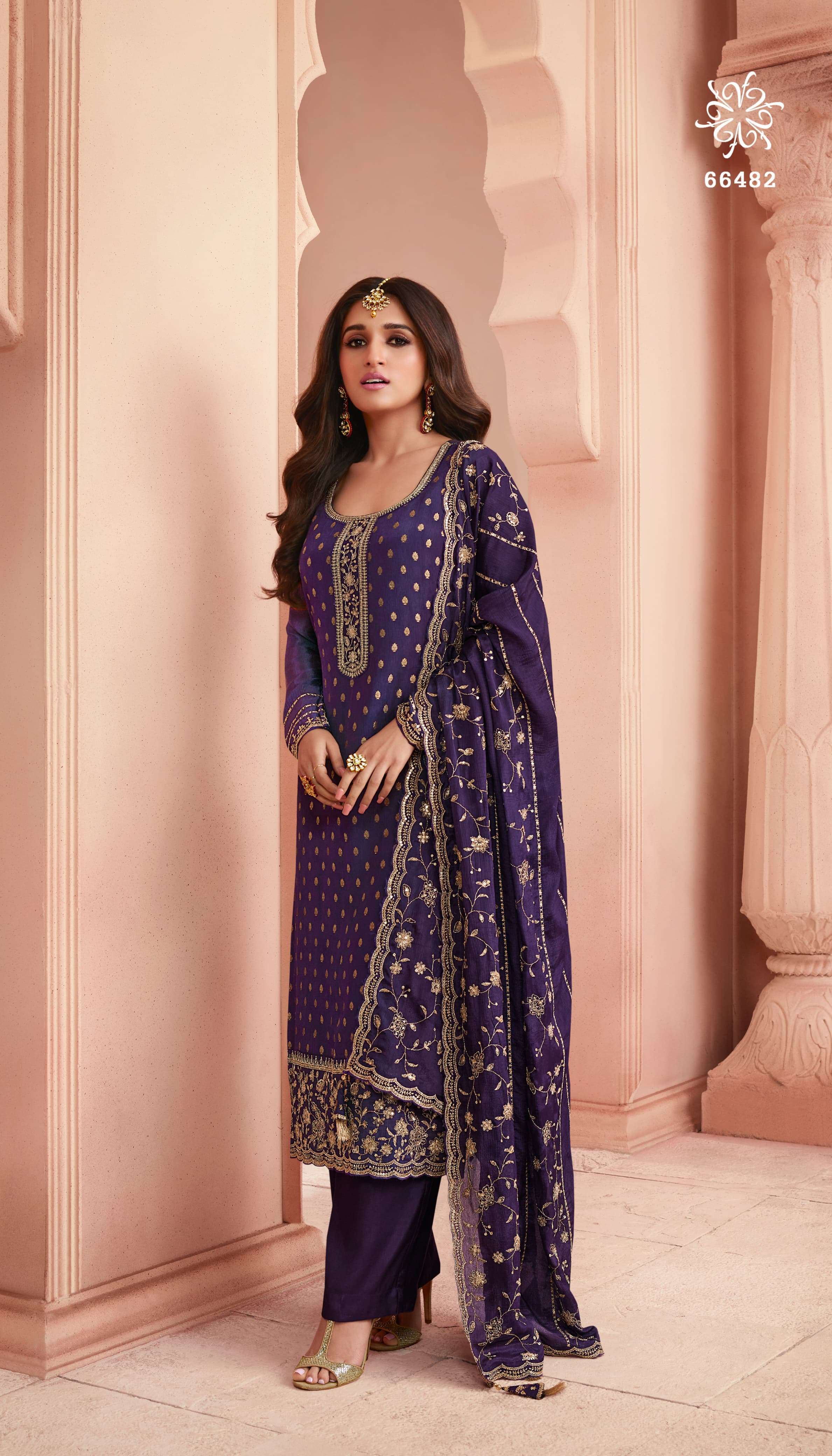 Vinay Kuleesh Swarnaa Hitlist Jacquard Embroidery Salwar Kameez Wholesale in Gujarat