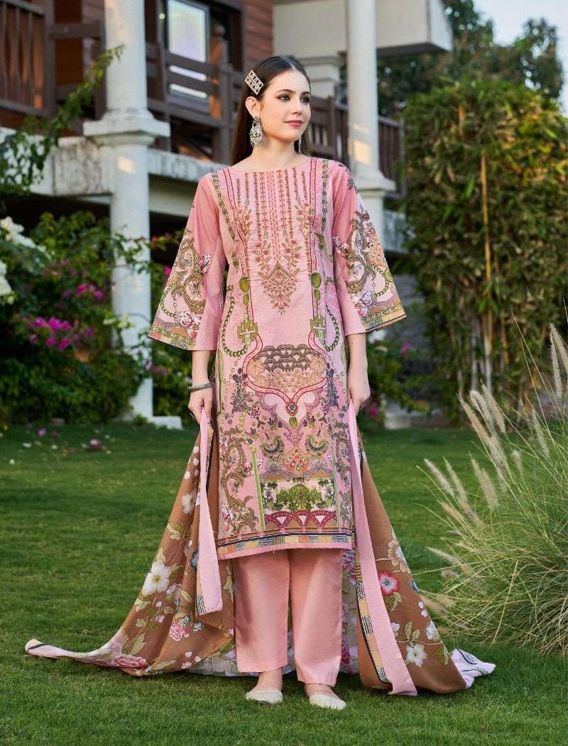 Firdous Naira Vol 1 Chiffon Dupatta Cotton dress materials wholesale in Mumbai