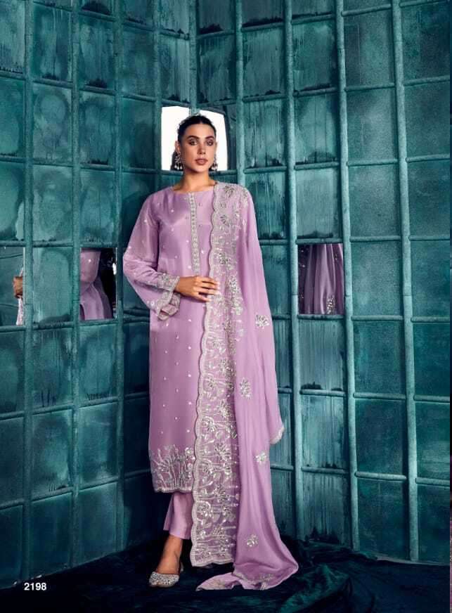 Kimora Ruby Modal Silk Embroidred Anarkali suits wholesale