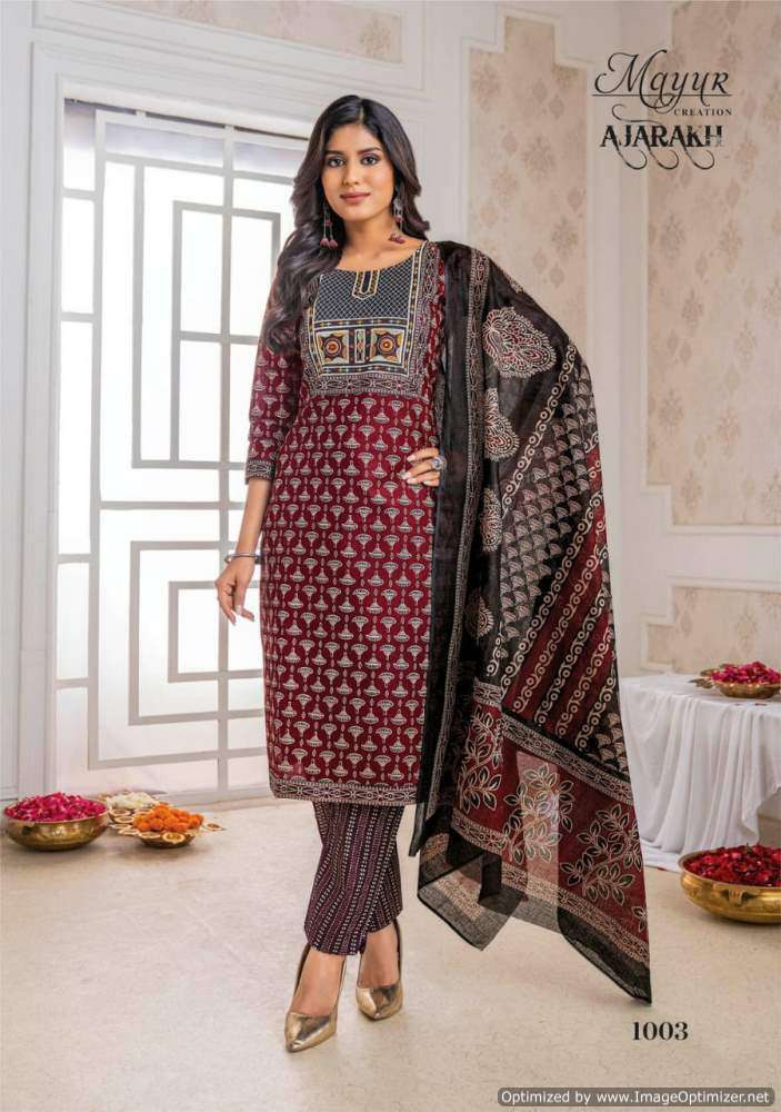 Mayur Ajrakh Vol-1 Cotton dress materials wholesale in Kolkata