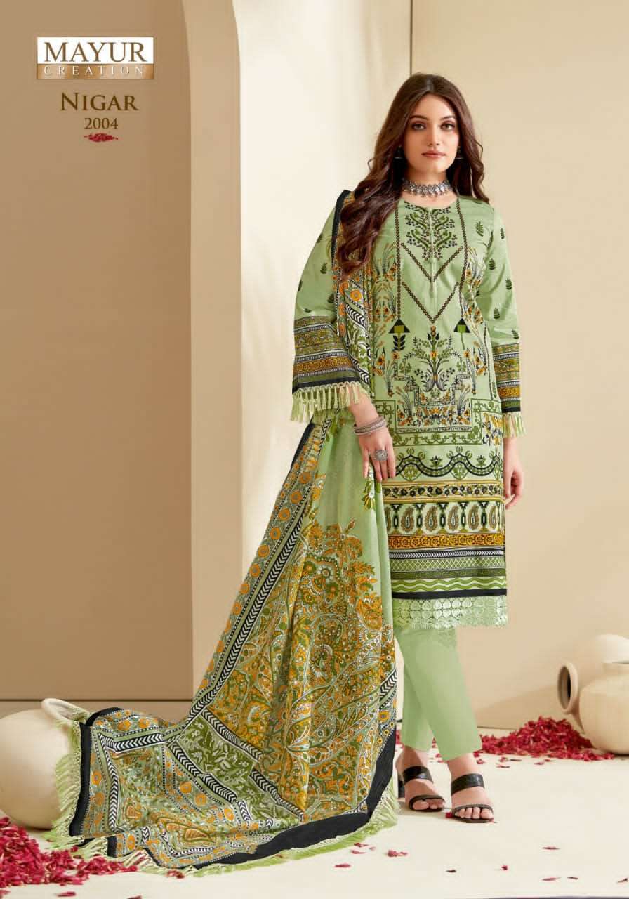Mayur Nigar Vol-2 – Cotton Embroidered dress materials wholesale in Kolkata