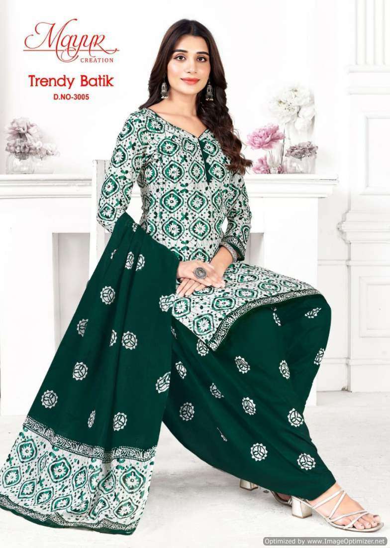 Mayur Trendy Batic Vol-3 Party wear dress materials in patna