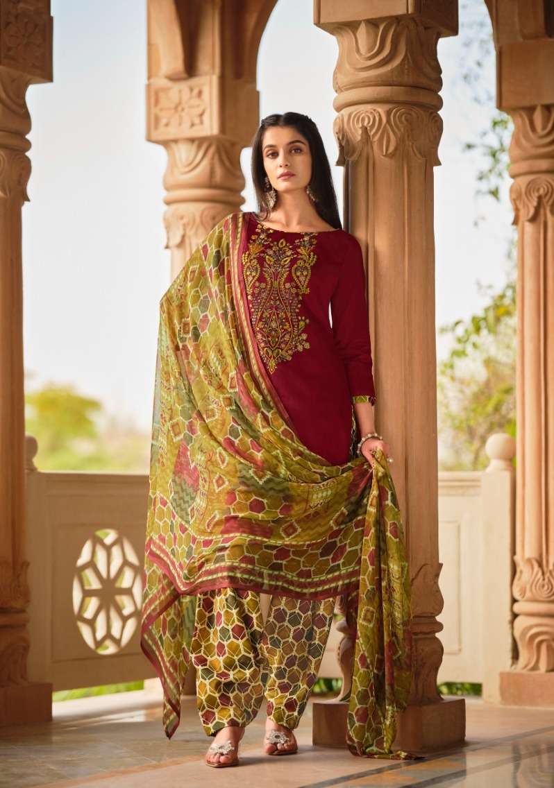 Zulfat Ashnoor Exclusive Designer Jaipur silk dress materials