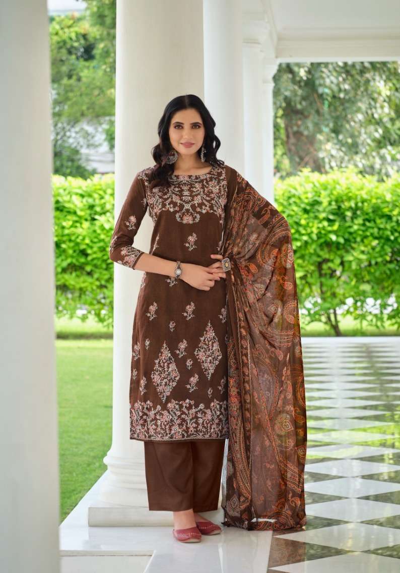 Zulfat Saheli Exclusive Designer Unstitched dress material wholesale