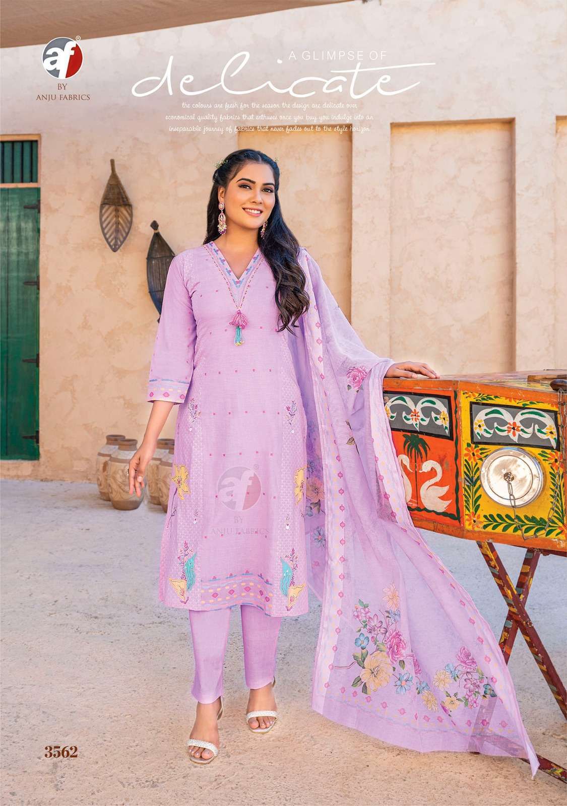 Anju Fabrics Sargam Long Kurtis in Hyderabad