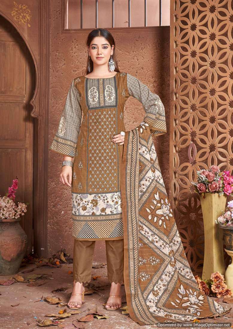 Nafisa Esra Vol-5 Cotton Silk dress materials in Mumbai