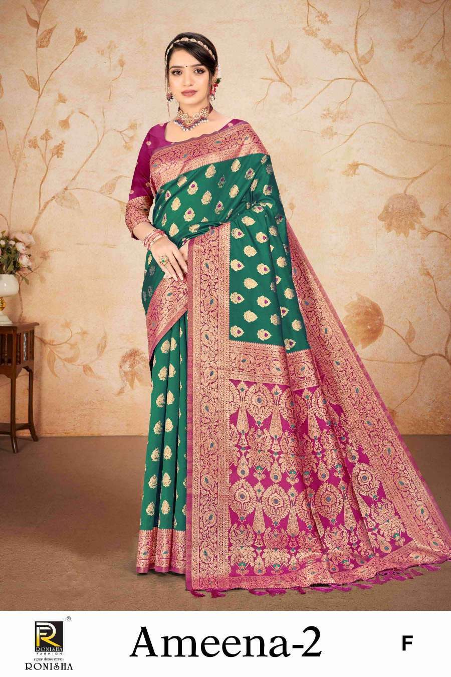 Ronisha Ameena-2 Banarasi Silk Best Saree Wholesalers in India
