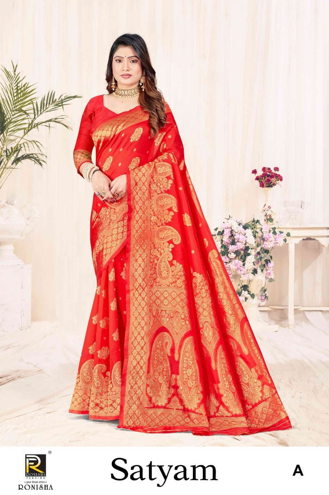 Ronisha Satyam Banarasi Silk Wholesale sarees suppliers