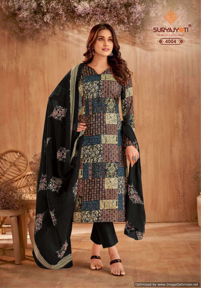 Suryajyoti Naishaa Vol-40 Cotton dress material wholesale
