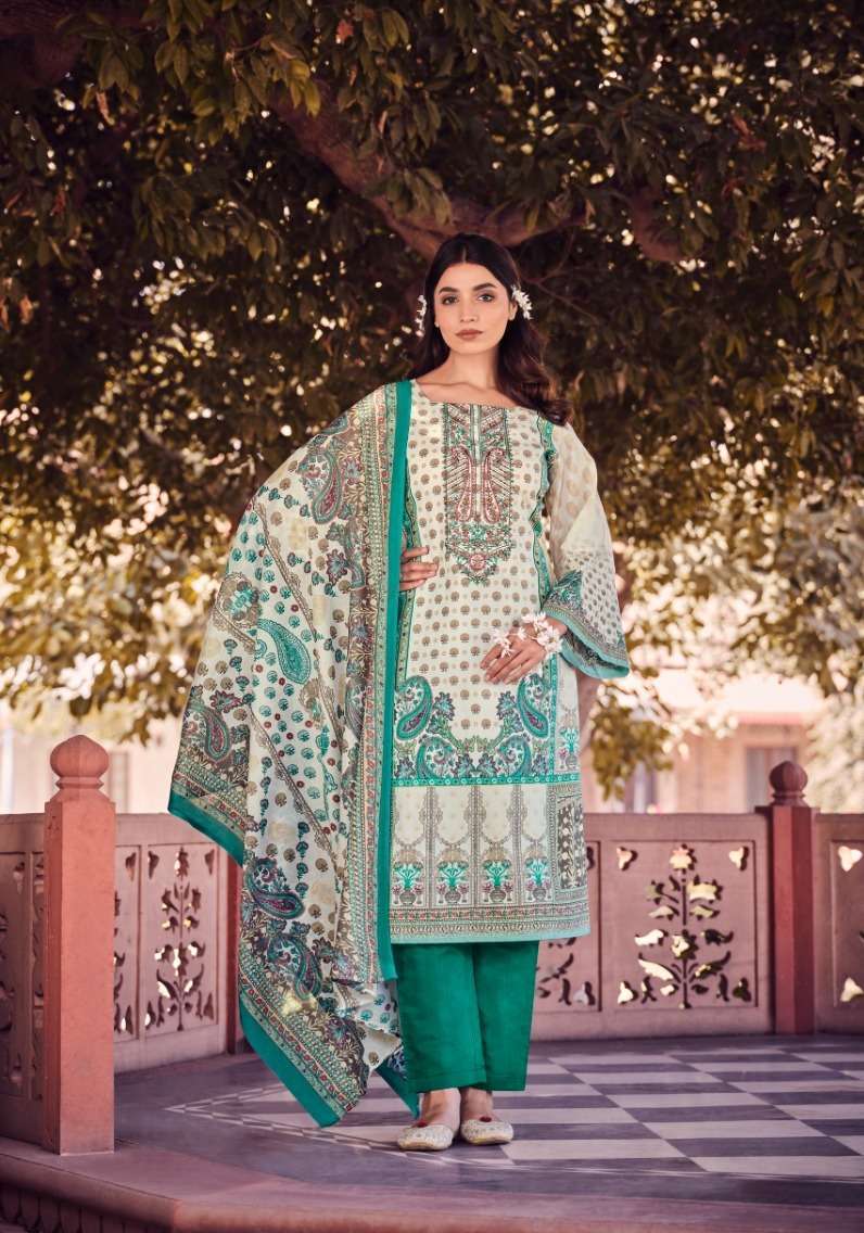 Zulfat Jannat Exclusive Designer Print Cotton dress materials wholesale in Hyderabad