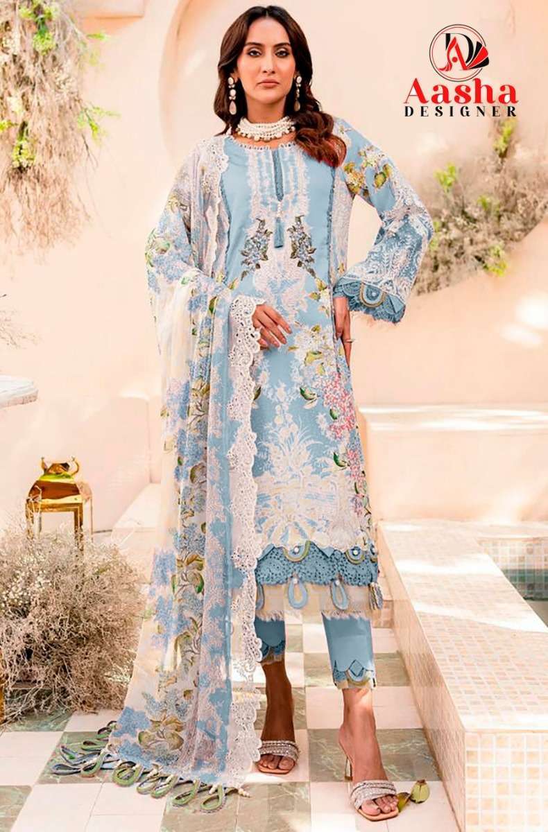 Aasha Needle Wonder Vol 7 Chiffon Dupatta Pakistani dresses online