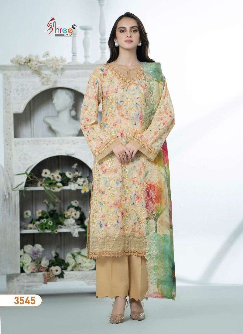 Shree Sana Safinaz Chikankari Vol 5 Chiffon Dupatta Latest salwar kameez designs in Kolkata