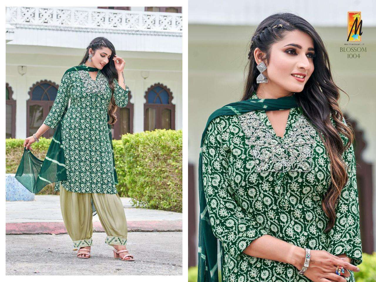 Blossom AFGHANI Reyon FOIL print Kurti 