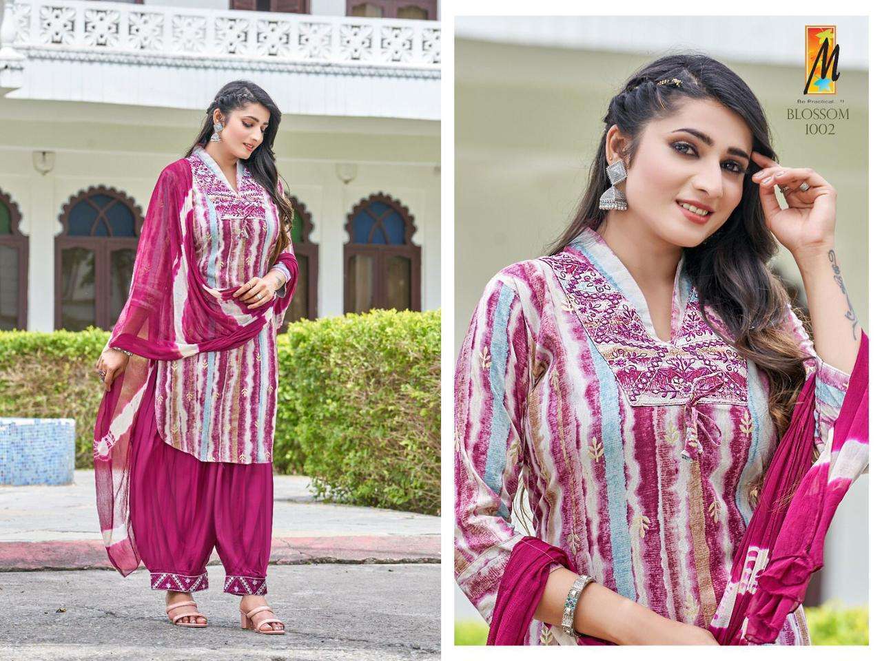 Blossom AFGHANI Reyon FOIL print Kurti 