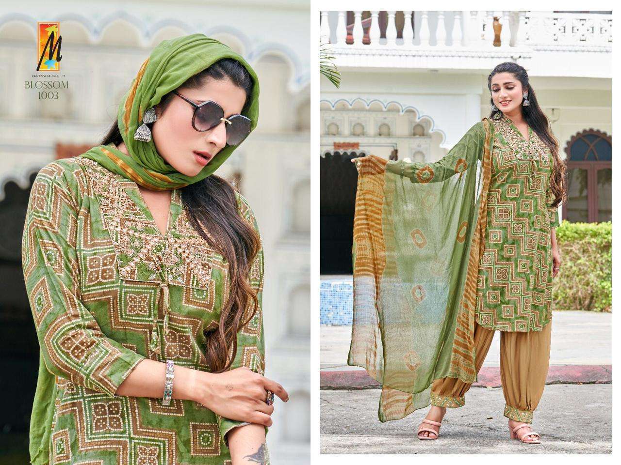 Blossom AFGHANI Reyon FOIL print Kurti 