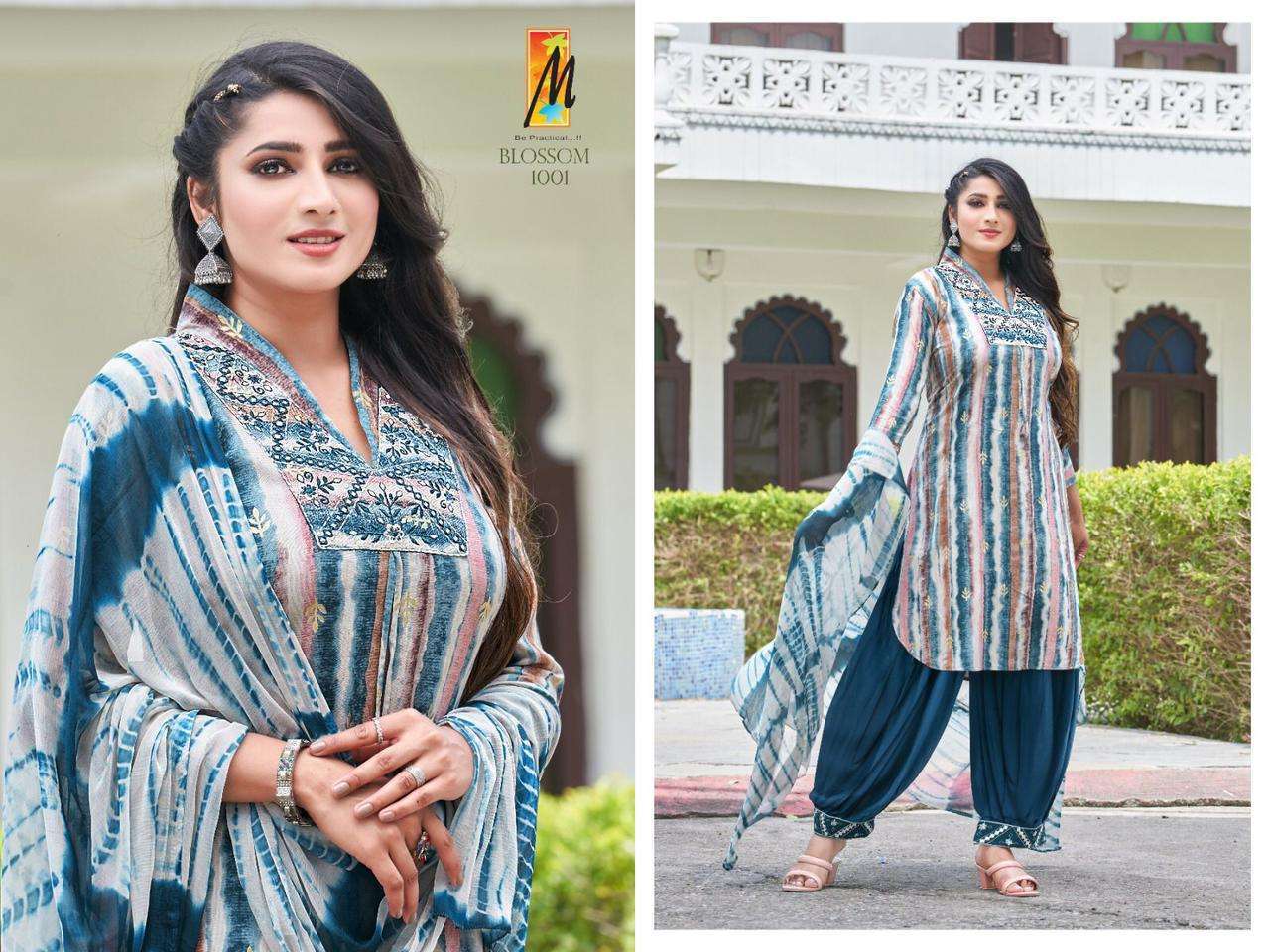 Blossom AFGHANI Reyon FOIL print Kurti 