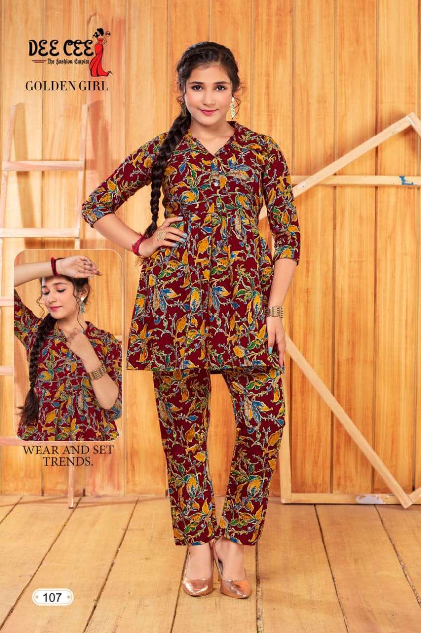DEECEE GOLDEN GIRL modal silk Kurti