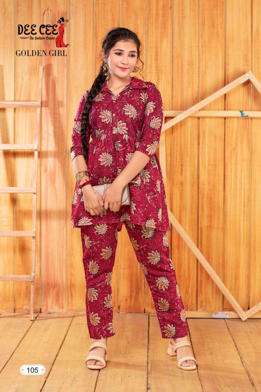DEECEE GOLDEN GIRL modal silk Kurti