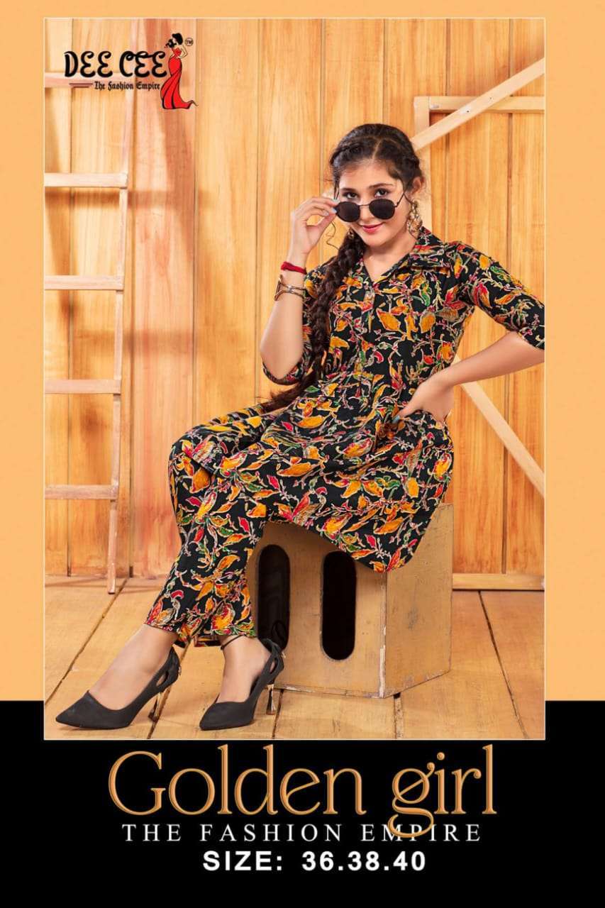 DEECEE GOLDEN GIRL modal silk Kurti