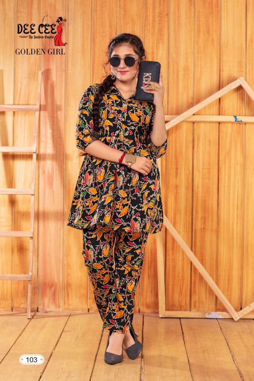 DEECEE GOLDEN GIRL modal silk Kurti
