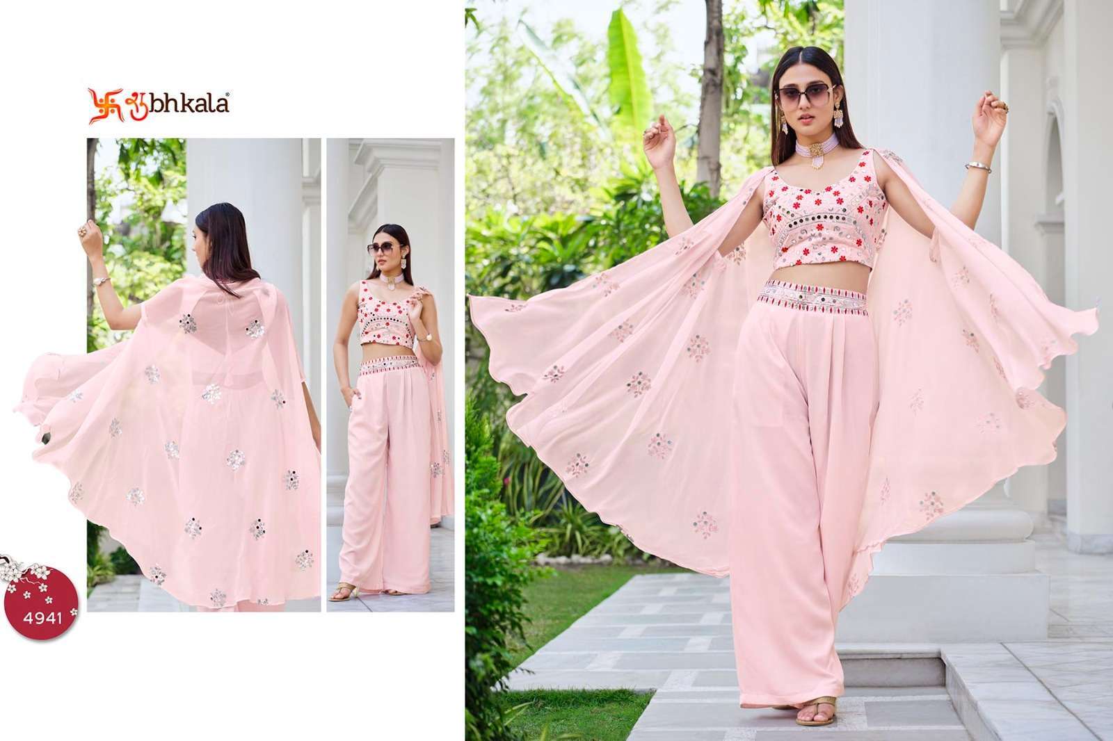 FLORY VOL. 38 mbroidered Stitched Koti Style Palazzo Co-Ords Set Kurti Wholesale