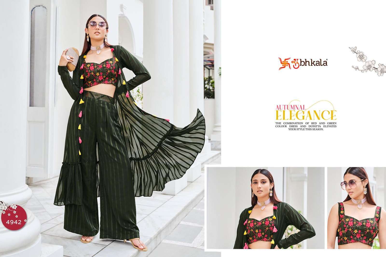 FLORY VOL. 38 mbroidered Stitched Koti Style Palazzo Co-Ords Set Kurti Wholesale