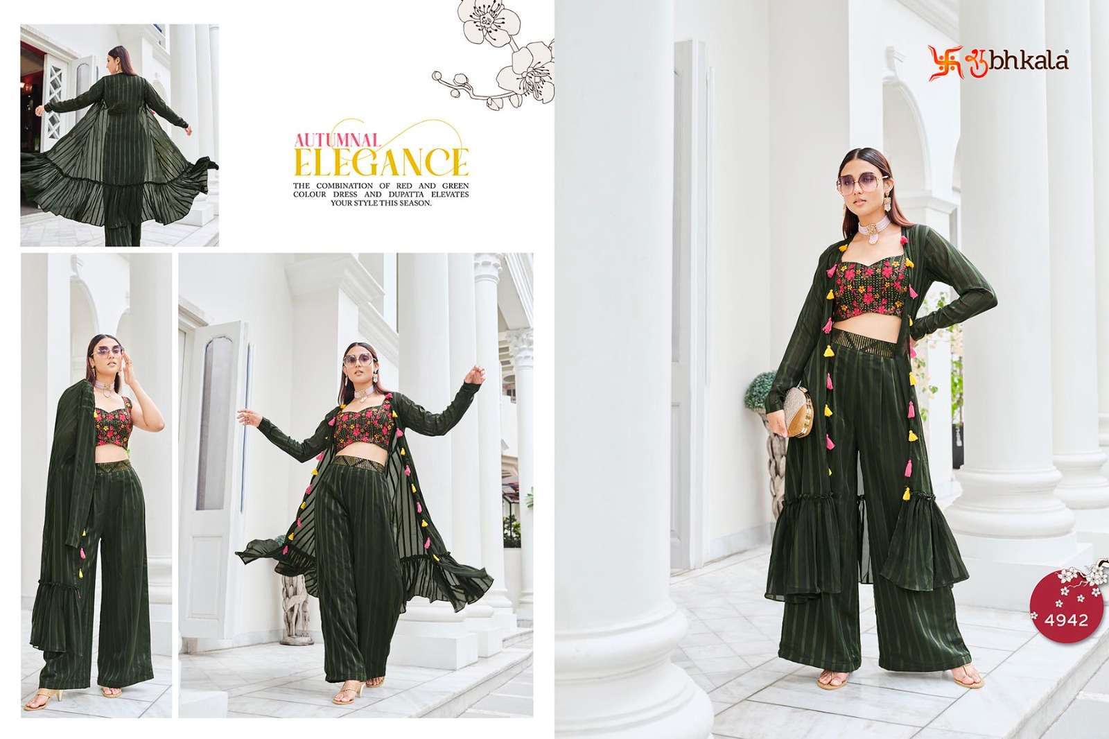 FLORY VOL. 38 mbroidered Stitched Koti Style Palazzo Co-Ords Set Kurti Wholesale