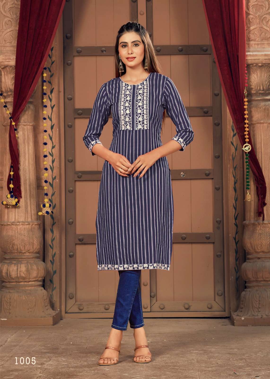 GEETA V-3  silk Kurti