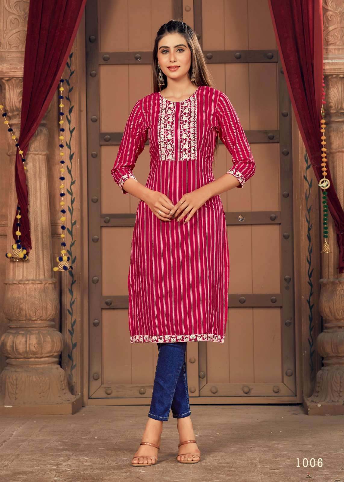 GEETA V-3  silk Kurti