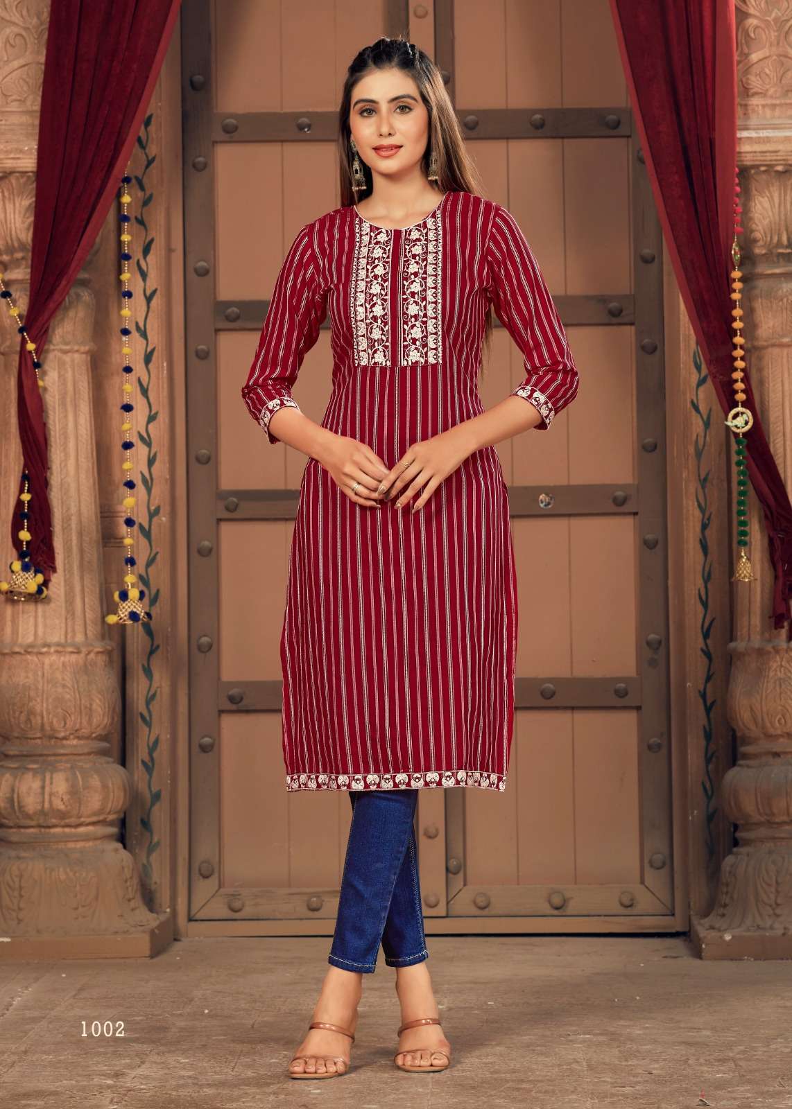 GEETA V-3  silk Kurti