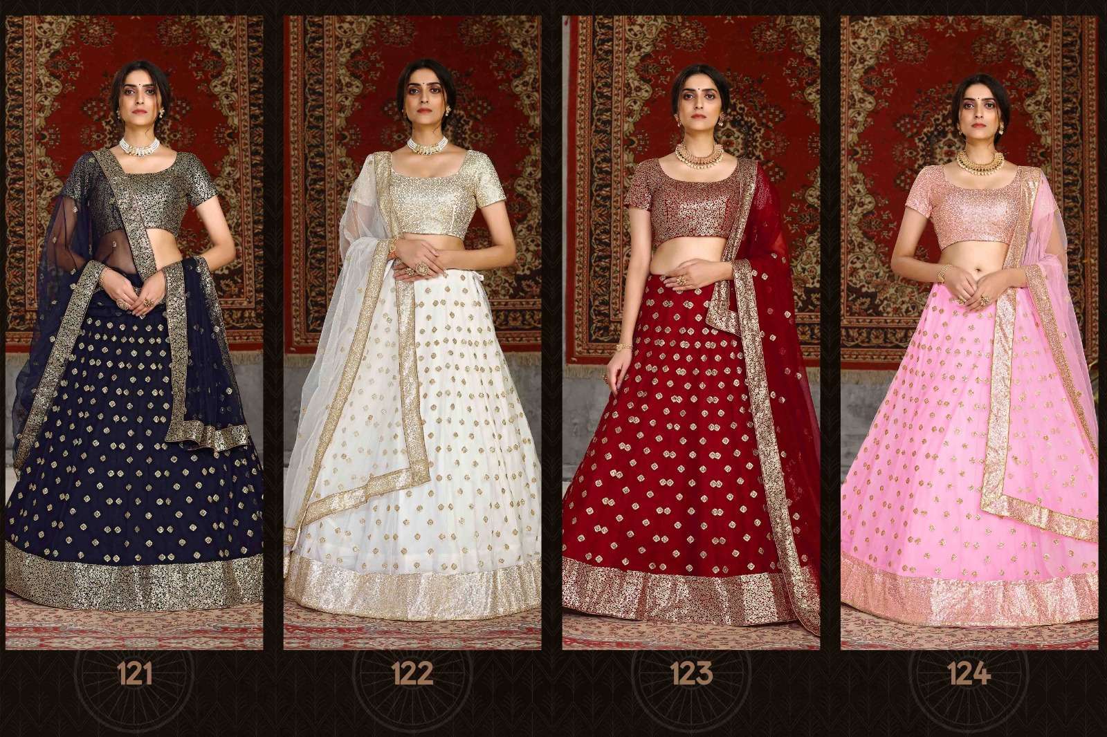 GIRLISH VOL. 1 DESIGNER EXCLUSIVE NET FABRIC LEHENGA CHOLI 