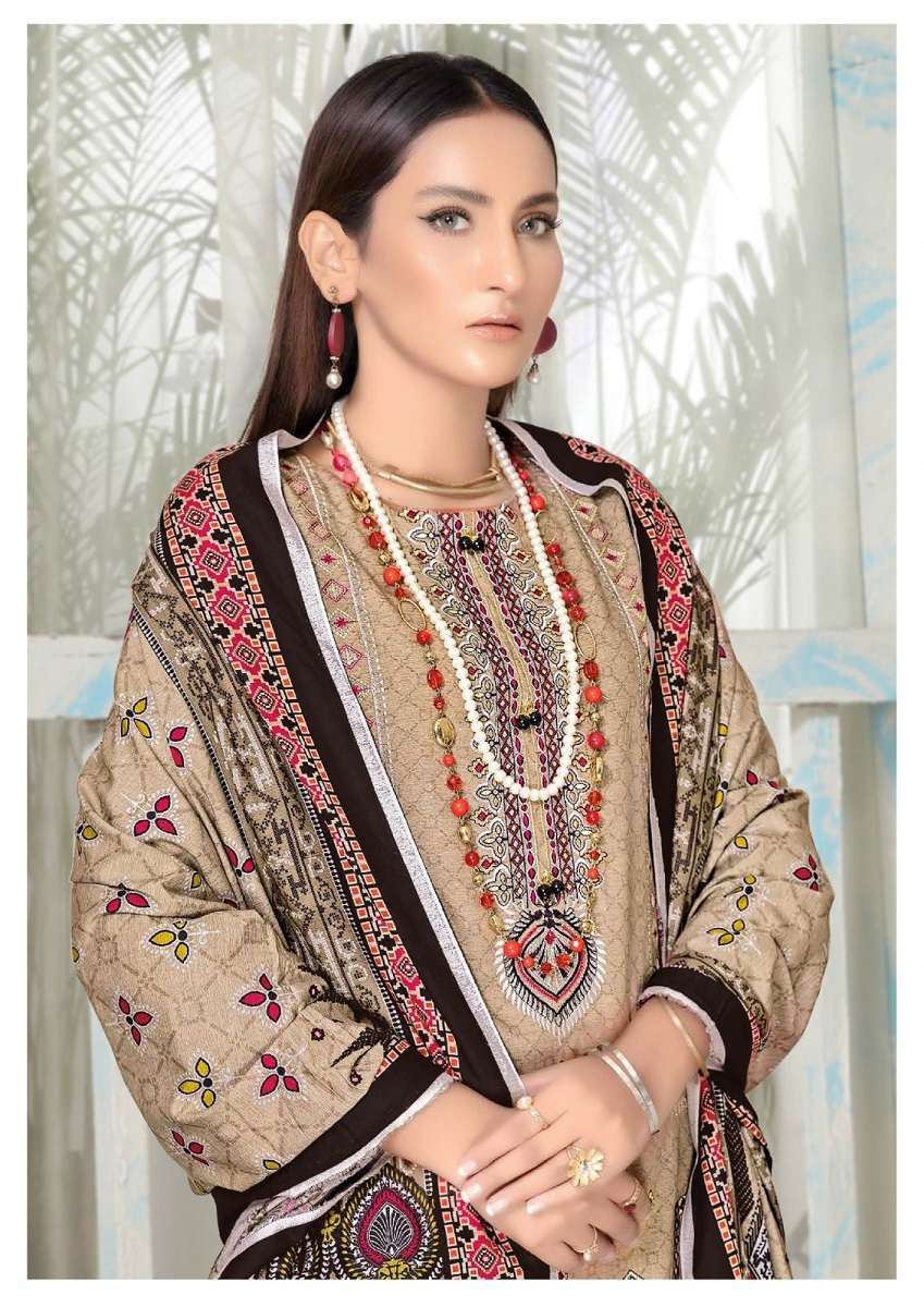 Gull AAhmed Minhal Vol-3 -  cotton Dress Material  