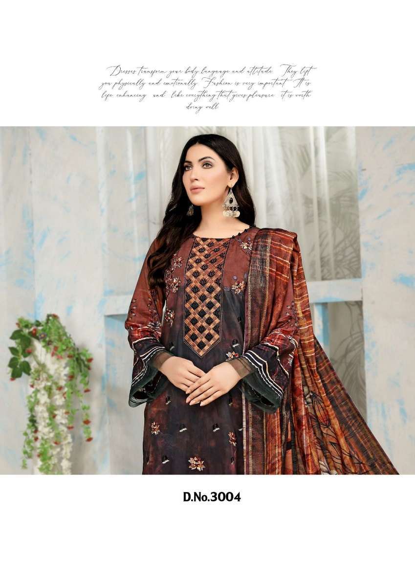 Gull AAhmed Minhal Vol-3 -  cotton Dress Material  