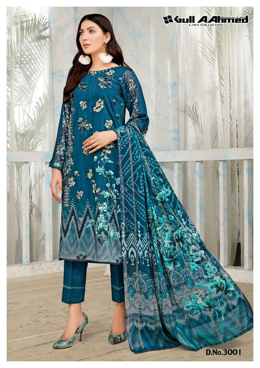 Gull AAhmed Minhal Vol-3 -  cotton Dress Material  