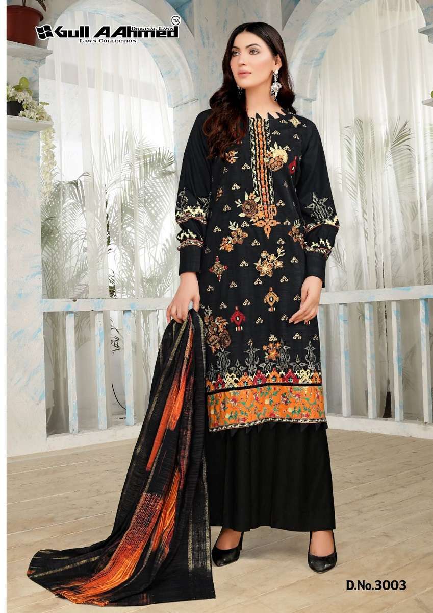 Gull AAhmed Minhal Vol-3 -  cotton Dress Material  